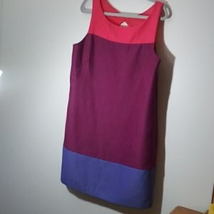Isabel & nina color block stripe dress size 12